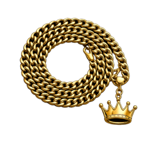 Cadena cubana dorado real